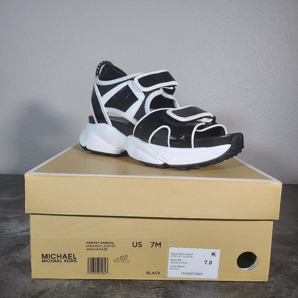 Michael Kors Harvey Outdoor Sandal Embossed